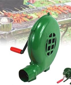 Hand Crank Blacksmith Forge Blower Manual Fan Portable Grill Fire Starter Flame Exciter For Outdoor Cooking Manual BBQ Air Blower With Hand Crank Tool(Size:250W,Color:One Color)