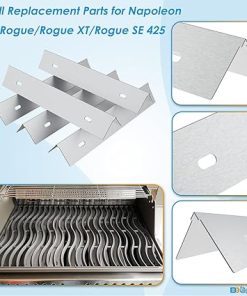 Grill Parts for Napoleon Rogue 425 Rogue SE 425 Rogue XT 425 Freestyle 425 RXT425SIBPK-1 RXT425SBNMK-1-A, Cooking Grate, Heat Plate & Burner Replacement Parts for Napoleon Grill Accessories 2
