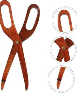 HEALLILY 5pcs Ergonomic Scissor Shape Dessert Tong Kitchen Clamp Utensil Tool for Transport and Serving 2