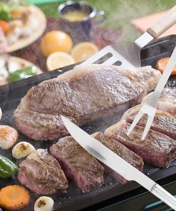 BBQ Tools Set, 9Pcs/Set Grilling Tools, Stainless Steel BBQ Knife Fork, BBQ Shovel Brush, BBQ Clip Needle, Barbecue Utensils Set with Oxford Storage Bag 2