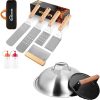 Griddle Accessories Kit, 14pcs Flat Top Grill Accessories Set for Blackstone & Camp Chef, Outdoor BBQ Grill Tools Set, Barbecue Utensil Gifts, Spatulas, Scraper, Tongs, Bottles, Egg Rings with Bag 4