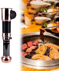 Extendable Barbecue Exhaust Pipe BBQ Chimney Flexible Heat Resistance Accessories Roast Meat Shop Convenient 27.9-86.6inch, Pink and Black 2