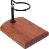 1pc Hand Pour Cup Holder freestanding Camping Coffee Makers Camping Accessories Wood Filter Cup Rack Wood Base Manual Coffee Filter Maker Drip Punch Frame Household Aluminum/891