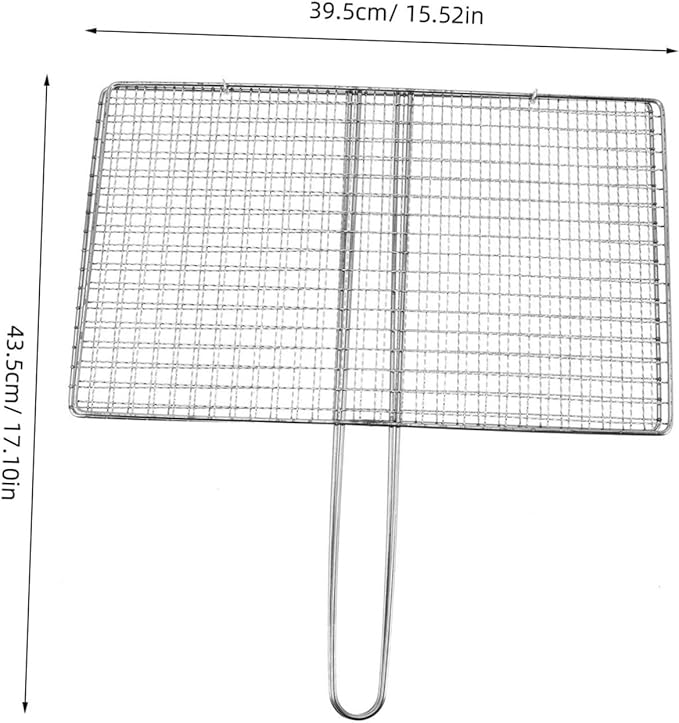 Grilled Fish Clip Stainless Steel Grill Basket BBQ Tool Camping Grilling Accessory 2 Grilled Fish Clip Stainless Steel Grill Basket BBQ Tool Camping Grilling Accessory - Image 2