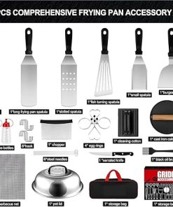Barbecue Tool Sets Griddle Accessories Kit 36Pcs Flat Top Grill Accessories Metal Spatula Tools Set for Barbecue 2