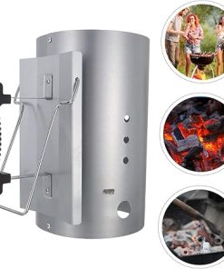 GANAZONO Outdoor Charcoal Ignition Barrel Starter Charcoal Chimney Starter for Clean Cooking for Grilling Enthusiasts Easy Charcoal Lighting 2