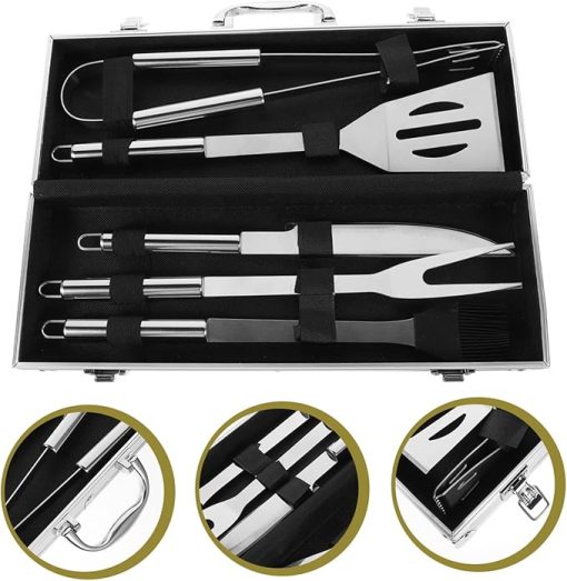 Stainless Steel Grill Tools BBQ Tool Sets Outdoor Grill Kit Durable and Multi-Purpose - Image 2