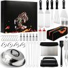 BBQ 41 Pcs Grill Tools Utensils Set Griddle Accessories Kit for Outdoor Grilling BBQ Gift for Men Grill Utensils Set Accessories