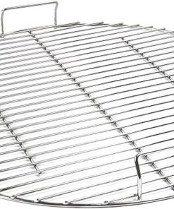 SnS Grills Slow ‘N Sear Kettle Ring Rotisserie Grate - Premium Stainless Steel, Additional Grilling Layer for Tailgating, Camping & Backyard Cooking