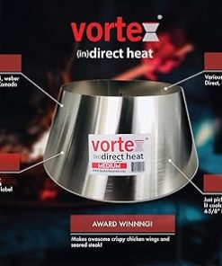 2 Pack – Medium BBQ Vortex™ BGE Kamado Kettle Charcoal (in) Direct Cooking (2) 2