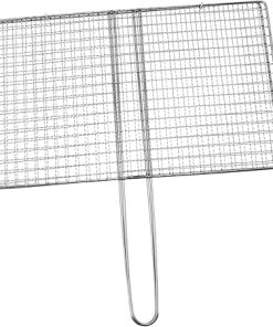 balacoo BBQ Accessory Mesh Fish Grill Rack Stainless Steel Grill Rack Easy to Clean