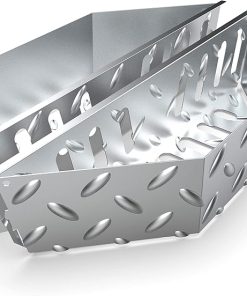 Stainless Steel Charcoal Briquette Basket for Kettle Grill, Char-Basket Coal Fuel Holder, Kettle Charcoal Grill Accessory for Weber 22" Kettle Charcoal Grills