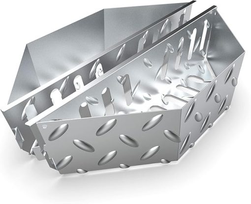 Stainless Steel Charcoal Briquette Basket for Kettle Grill, Char-Basket Coal Fuel Holder, Kettle Charcoal Grill Accessory for Weber 22" Kettle Charcoal Grills