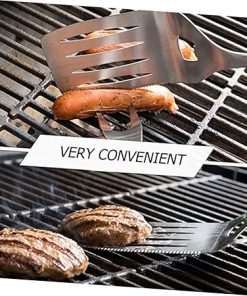 3-pc Stainless Steel BBQ Tool Set Barbecue Utensils Shovel Outdoor BBQ Grill Accessories for Camping Party Present 2