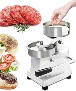 Commercial Burger Patty Maker - Manual Burger Press for 4", 5", 6" Stuffed Burgers, Heavy-Duty Grill Tool for Perfectly Shaped Patties, Ideal for Restaurants & Home Use