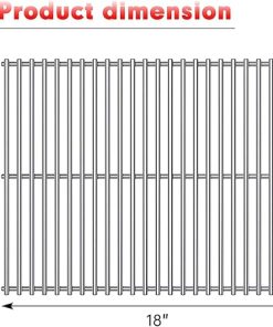 BBQ Grill Grates Replacement for Cuisinart Gas Grill CGG-200, CGG-220, CGG-240, Stainless Steel Cooking Grate Grids Gas Grill Parts Accessories 18 Inch for All Foods Portable Gas Grillls 2