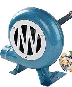 Hand Crank Blacksmith Forge Blower - Iron Gear Popcorn Fan Manual Fan, With Duct Iron Gear Manual BBQ Blower, Metal Fan Blade, For Camping/Picnic/Outdoor Grill Accessories, Easy To Carry(150W)