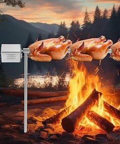 Roasting Electric Motor 40KG Roaster Barbecue Motor Stainless Steel Grill Rotisseries Electric Grills Tools for Outdoor Barbecues 2