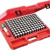 Series S4000 Precision Pin Gage Plus Set, Hardened Tool Steel, 0.626-0.750" (+) Range, 0.0002" Accuracy, Pack of 125