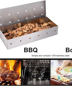 BBQ Box for Chips Stainless Steel BBQ Grilling Accessories Won’t Warp On Gas Grill Or Grill Accessories 2