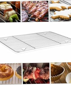 MERRYHAPY Grill Pan Set BBQ Grill Accessories Outdoor Fry Pan Non-Stick Plate Roasting Tool Carry Case 2