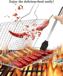 6pcs BBQ Tools Gift Set, Stainless Steel Grilling Accessories with Carrying Bag, Heavy Duty Utensils for Camping, Backyard, and Picnic 2