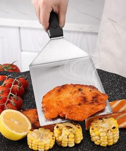 Portable Press for Burgers Grilling Stable Stainless Steel Meats Press with Shovels for Patties and Barbecue Delights 2