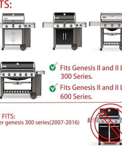 Charbrofire 7599 Replacement Parts Griddle for Weber Grill Griddle Weber Genesis ii 300 ii 600 Series, Weber Genesis ii E-310 ii E-315 ii E-325 ii E-330 ii E-335 ii S-310/S-335 ii E-610 Grate and More 2