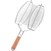 Round Base Vertical Skewers Set 3 Stainless Steel Spikes for Outdoor Grilling Even Cooking Heat Retention 4