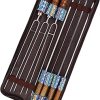 Skewer Meat Machine TBVECHI Meat Skewer Kebab Maker Machine Manual Mutton kebab Machine BBQ Bamboo Skewer Satay String Making Machine 3