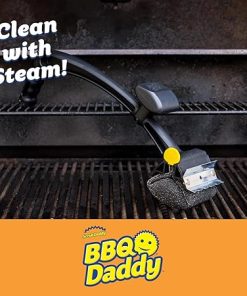 Scrub Daddy BBQ Daddy Grill Brush for Outdoor Grill – Bristle Free Scraper + Scrub Brush – Cut Through Charred Buildup with Stronger, Temperature Controlled Scrubbing Power (1 Grill Brush) 2