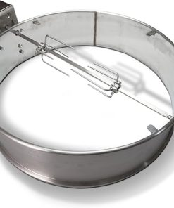 Slow ‘N Sear® Rotisserie Kit for 22" SnS Grills Kettle Grills, Stainless Steel Accessory Perfect for Even Cooking and Grilling