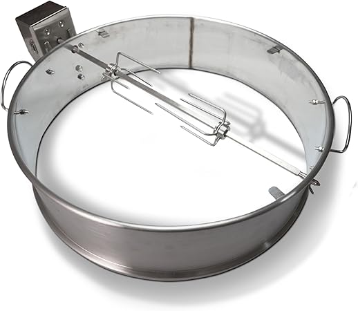 Slow ‘N Sear® Rotisserie Kit for 22″ SnS Grills Kettle Grills, Stainless Steel Accessory Perfect for Even Cooking and Grilling Slow ‘N Sear® Rotisserie Kit for 22" SnS Grills Kettle Grills, Stainless Steel Accessory Perfect for Even Cooking and Grilling