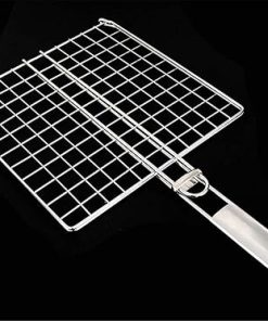 Barbecue Grilling Basket,Stainless Steel Barbecue Clip Clip Dish Clip Stainless Steel Food Clip Burnfish Clip Barbecue Beat Tool