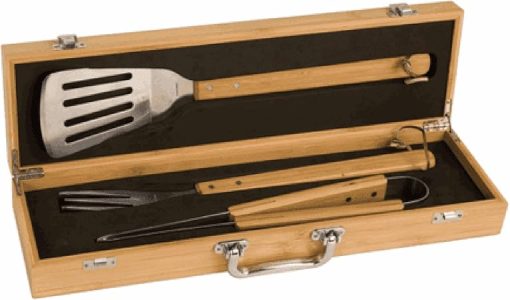 Executive Gift Shoppe | World's Best Teacher Personalized Bamboo Barbecue Utensils - Image 2