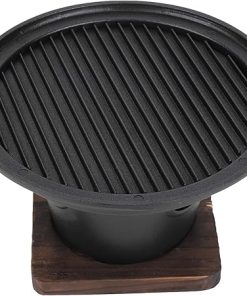 Korean BBQ Grill Korean Style Barbecue Grill Mini Portable Barbecue Stove Food Charcoal Stove Smokeless Nonstick BBQ Plate Barbecue Tools Accessories 26x21x12.5cm 2