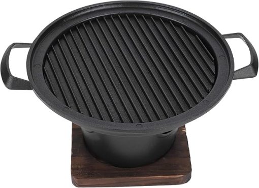 Korean BBQ Grill Korean Style Barbecue Grill Mini Portable Barbecue Stove Food Charcoal Stove Smokeless Nonstick BBQ Plate Barbecue Tools Accessories 26x21x12.5cm - Image 2