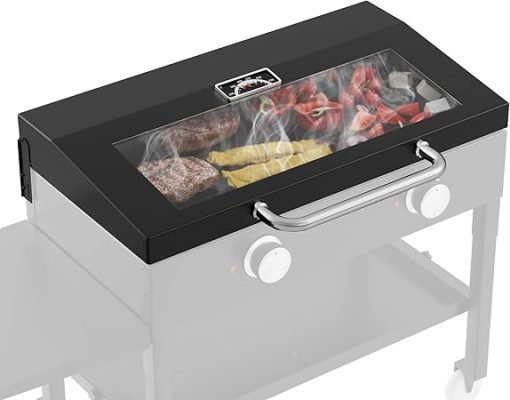 BBQ Future Griddle Lid for Blackstone 28 inch Griddle, Clear View Griddle Hard Cover Hood for 28" Blackstone 1517 1853 2206 1885 and More Blackstone Flat Top Cooking Station