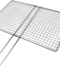 Fish Grill Basket Metal Barbecue Net Grill Rack Stainless Steel Beef Grilling Tool