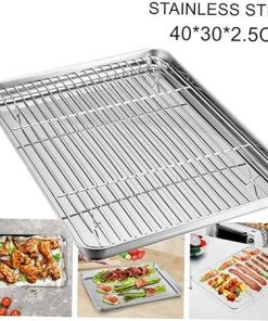 Grill Tool 1pc Outdoor Baking Tray Non-Stick Fry Pan Roasting Tool for Yard Holidays 2