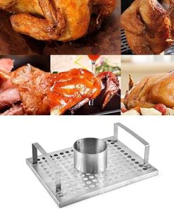 Beer Can Chicken Roaster Rack Stainless Steel Roasting Holder Grill Tools for Outdoors Camping 2