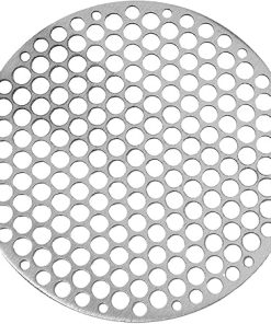 Stainless Steel Round BBQ Net Grill Mesh Roast Nets Bacon Grill Tool Iron Nets Camping Barbecue Accessories Non-Stick Grid Rack (Size : 24CM)