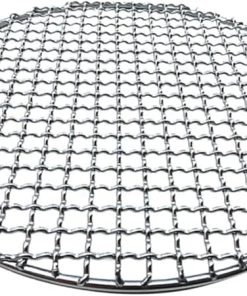 HEAGER Stainless Steel Cooking Grate Grid, Grids Grates 304 Stainless Steel Round BBQ Net Grill Mesh Roast Nets Bacon Grill Tool Iron Nets Barbecue Accessories Non-Stick BBQ Mat Grid(26cm)