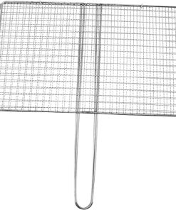 Grilled Fish Tool BBQ Fish Grill Basket Round Grill Grate Picnic Equipment Sturdy Stainless Steel Material