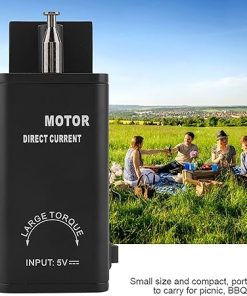 Barbecue Motor Dc 5v BBQ Grill Electric Motor Rotisserie Motor Grill Rotisserie Kit Barbecue Tool Accessories with USB Cable 2