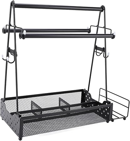 Topyond BBQ Condiment Holder Paper Towel Organizer,Metal Mesh Storage Caddy for Outdoor Grilling, Picnic, Camping,Essential BBQ Accessories for RV Topyond BBQ Condiment Holder Paper Towel Organizer,Metal Mesh Storage Caddy for Outdoor Grilling, Picnic, Camping,Essential BBQ Accessories for RV