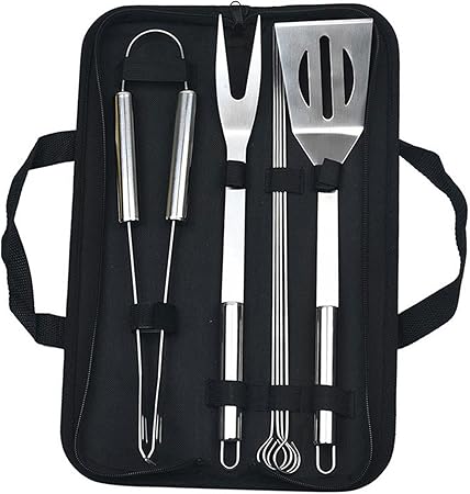 8pcs Grill Accessories BBQ Tools, Stainless Steel Grilling Tools, BBQ Accessories Tool Set with Storage Bag, Camping Outdoor Cooking Tool Set for Travel 8pcs Grill Accessories BBQ Tools, Stainless Steel Grilling Tools, BBQ Accessories Tool Set with Storage Bag, Camping Outdoor Cooking Tool Set for Travel