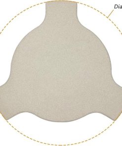 Hongso 18″ Ceramic Heat Deflector Pizza Stone Accessories for 18″ Large Big Green Egg Grill, Kamado Grills, Char-Griller AKORN Kamado, Indirect Plate Setter with 3 Legs 2