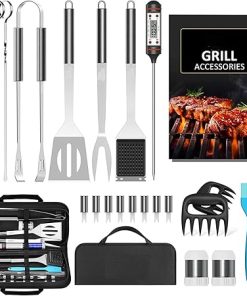 Stainless Steel BBQ Tool Set Oxford Bag BBQ Accessories BBQ Grill Outdoor Camping Cooking Tool Set