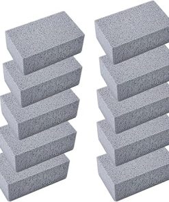 Grill Griddle Cleaning Brush Brick Block Pumice Stones for Removing BBQ Grill,Rack,Flat Top,Cooker,Pool,Outdoor Kitchen BBQ Tool(10 pcs)